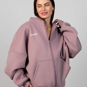 Comfrt Mauve Orchid Cloud Zip-Up Hoodie Size: Small ✨BRAND NEW!✨